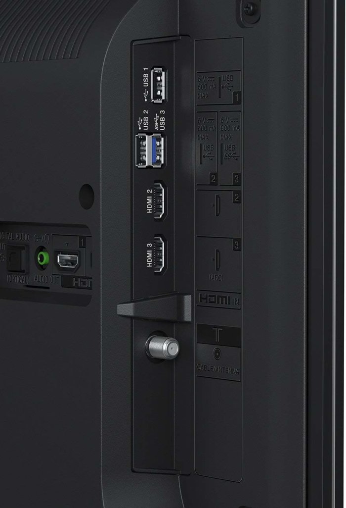 Sony XBR55X800E connection panel